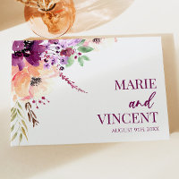 Casamento com Flor Floral Violeta Roxo