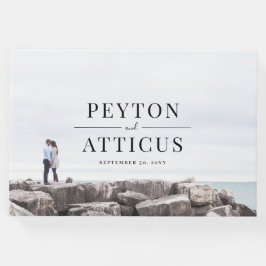 Livro De Visitas Casamento com Fotografia do Noivado Atmosfera