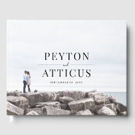 Livro De Visitas Casamento com Fotografia do Noivado Atmosfera