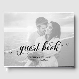 Livro De Visitas Casamento com Fotografias a Preto e Branco 2 da Ca