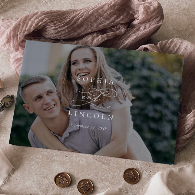 Livro De Visitas Casamento com Fotografias Românticas Monograma Esc (Criador carregado)