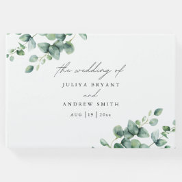 Livro De Visitas Casamento com guião Eucalyptus