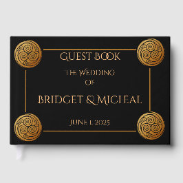 Livro De Visitas Casamento com Nó Celta Triplo