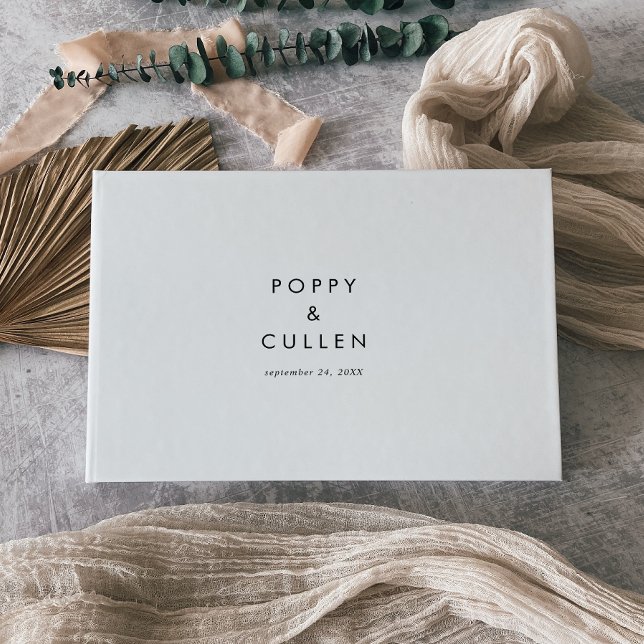 Livro De Visitas Casamento com Tipografia Chic (Criador carregado)