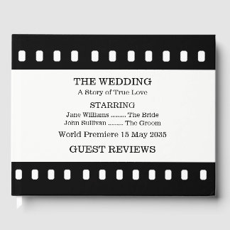 Livro De Visitas Casamento Com Um Tema De Filme Guestbook