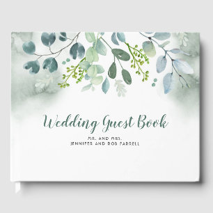 Livro De Visitas Casamento da aguarela das hortaliças