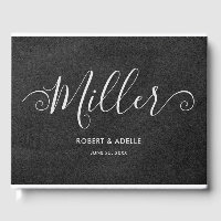 Casamento da Família Rustic Elegant Swirly Script