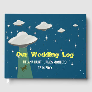 Livro De Visitas Casamento De Abdução De Vacas De Molho Voador