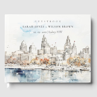 Livro De Visitas Casamento de Aquarela de Kansas City Missouri