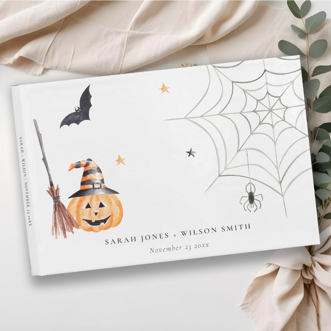 Livro De Visitas Casamento de Aranha-Aranha-de-Abóbora-de-Halloween (Criador carregado)