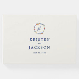 Livro De Visitas Casamento de bordados Florais