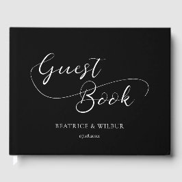 Livro De Visitas Casamento de caligrafia elegante e romântica