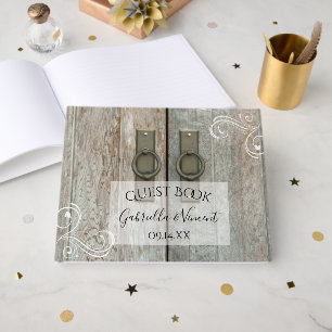 Livro De Visitas Casamento de campo de portas duplas