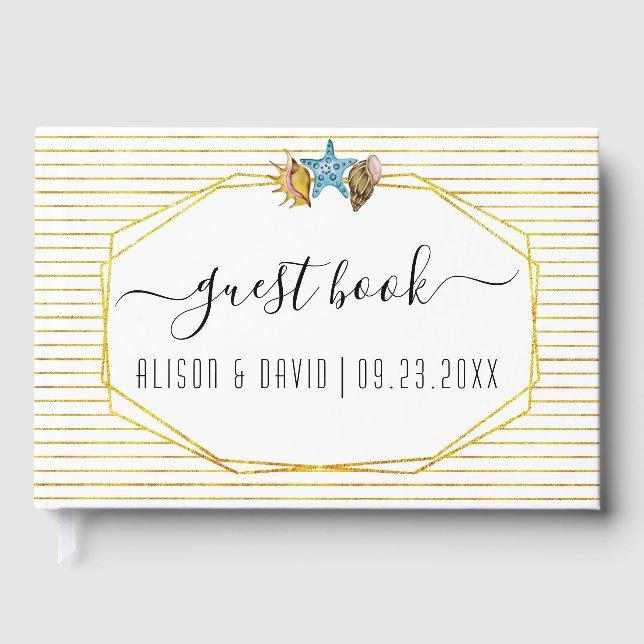 Livro De Visitas Casamento de castelos de água para caligrafia (Frente)