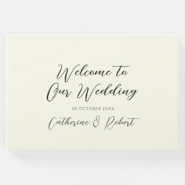 Livro De Visitas Casamento de cervejeiros de cervo branco preto Ele