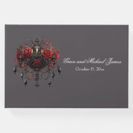 Livro De Visitas Casamento de Chandelier Gótico Intrato