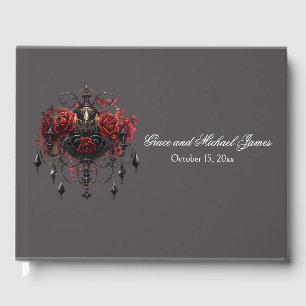 Livro De Visitas Casamento de Chandelier Gótico Intrato
