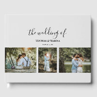 Casamento de Colagem de Fotos da Família de 3 Seçõ