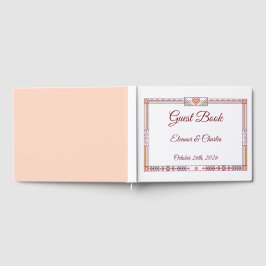 Livro De Visitas Casamento de Conto de Fadas Art Déco