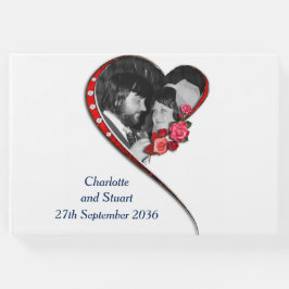 Livro De Visitas Casamento de Coração Insuflável