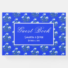 Livro De Visitas Casamento de Crocos Azuis