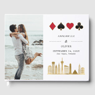 Livro De Visitas Casamento de Destino Fotográfico Elegante em Las V