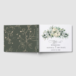 Livro De Visitas Casamento de Eucalipto Verdejante
