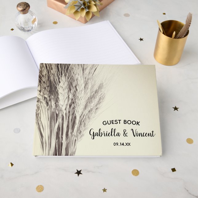 Livro De Visitas Casamento de Fazendas de Cevada Seca (Frente aberta)