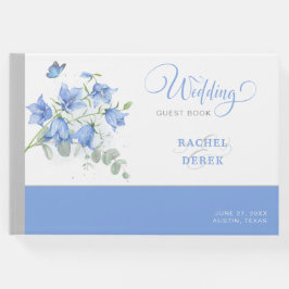 Livro De Visitas Casamento de Flor Azul