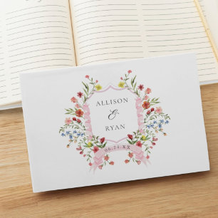 Livro De Visitas Casamento de Flor Selvagem de Jardim Whimsical