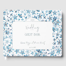 Casamento de Flores Azuis Pequenas