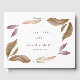 Livro De Visitas Casamento de Folha de Água