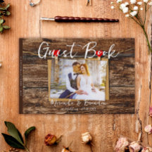 Casamento de Fotografia em Madeira Rústica