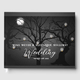 Livro De Visitas Casamento de Fotografias da Floresta Gótica Escura