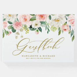 Livro De Visitas Casamento de Fotografias das Flores de Mola Branca