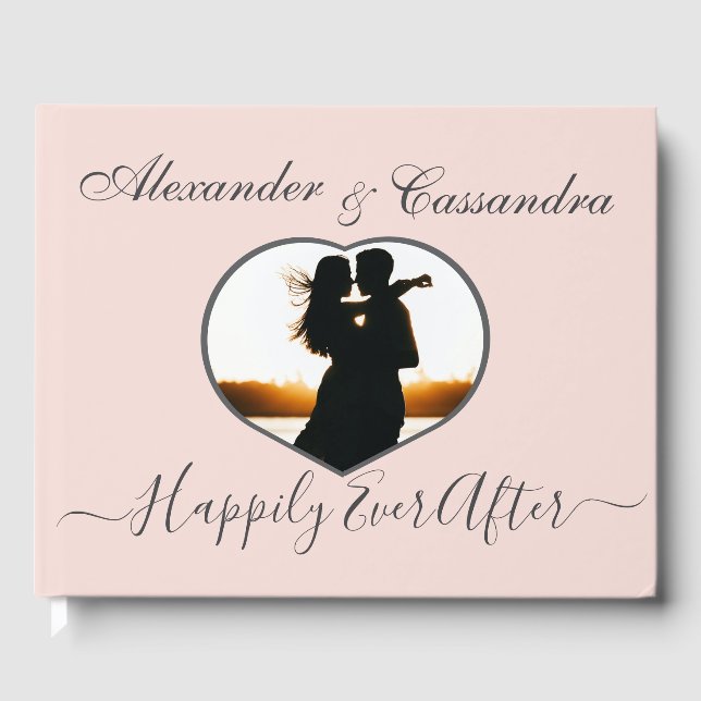 Livro De Visitas Casamento de Fotografias Mínimas Escamufladas Eleg (Frente)