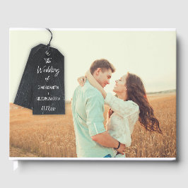 Livro De Visitas Casamento de Fotografias Personalizadas Rustic Scr