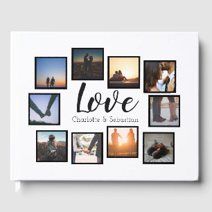Livro De Visitas Casamento de Fotos de Amor Personalizado