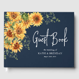 Livro De Visitas Casamento de girassol no verão da Elegante