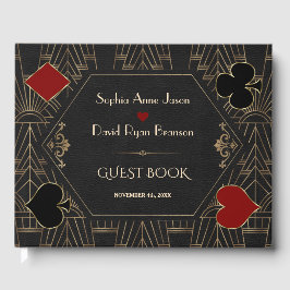 Livro De Visitas Casamento de Luxo Cassino Ouro Preto Gatsby 20s 