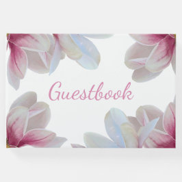 Livro De Visitas Casamento de Magnolia Blossomas do Sul Rosa