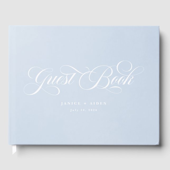 Livro De Visitas Casamento de Paisagem de Encantamento de Aquarelas (Frente)