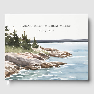 Livro De Visitas Casamento de paisagens de proteção das águas de mo