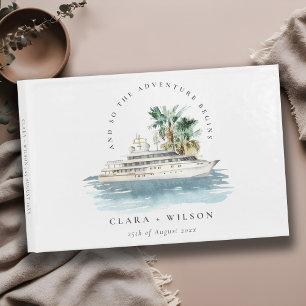 Livro De Visitas Casamento de paisagens do navio de cruzeiro Dusky