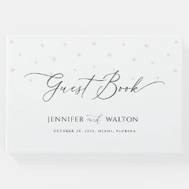 Livro De Visitas Casamento de Pérolas Brancas