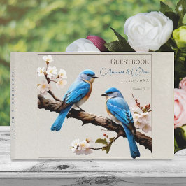 Livro De Visitas Casamento de primavera Bluebird