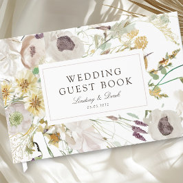 Livro De Visitas Casamento de Primavera Moderno