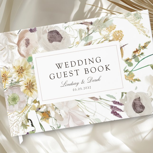 Livro De Visitas Casamento de Primavera Moderno (Modern Spring Wedding Guest Book)
