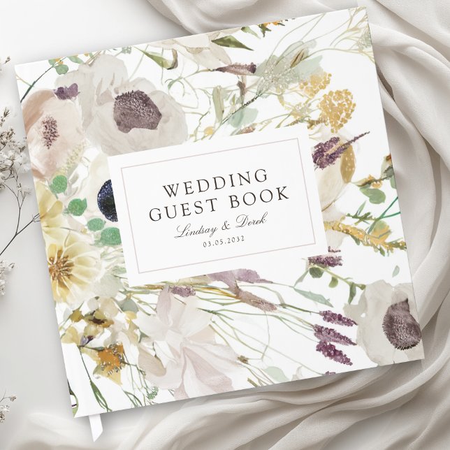 Livro De Visitas Casamento de Primavera Moderno (Modern Spring Wedding Guest Book)