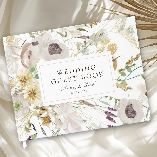 Livro De Visitas Casamento de Primavera Moderno (Modern Spring Wedding Guest Book)